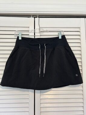 Salt like Athletic Black Drawstring Skort